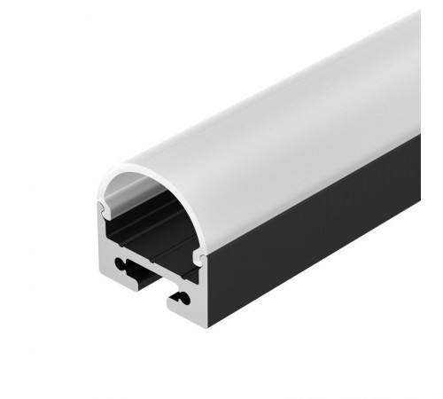 Профиль с экраном SL-LINE-2011M-2500 BLACK+OPAL ROUND  027992  Arlight