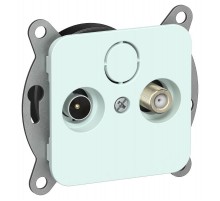 FLITE Розетка 2-ая TV+SAT экр. оконечная РТВс-2-1-1-ФлХЛ холодный лед  FI-AF23-O-K94  IEK