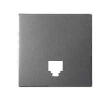 Накладка для телефонной розетки цвета матовый титан S82 Concept  8200062-096  Simon
