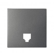 Накладка для телефонной розетки цвета матовый титан S82 Concept  8200062-096  Simon