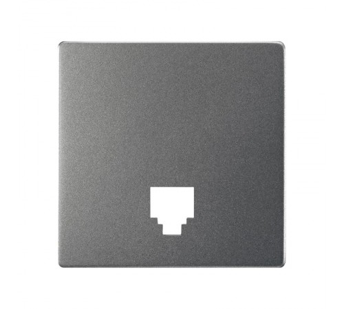 Накладка для телефонной розетки цвета матовый титан S82 Concept  8200062-096  Simon