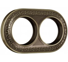 WL70-frame-02/ Электроустановочные изделия - Рамка на 2 поста (бронза)  a037198  Werkel