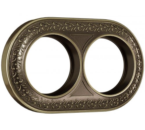 WL70-frame-02/ Электроустановочные изделия - Рамка на 2 поста (бронза)  a037198  Werkel