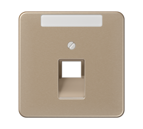Крышка для ординарной телефонной и компютерной розетки  UAE; золотая бронза  CD569-1NAUAGB  Jung