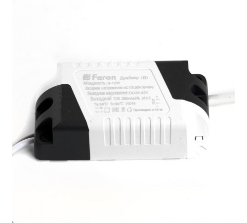 Светильник светодиодный встраиваемый ультратонкий AL500, 9W, 6400K, 740Lm, белый  27999  FERON