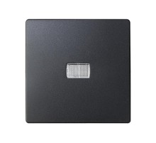 Simon 82 Клавиша для выключателя одноклавишного с подсветкой под пиктограммы, S82, S82N, S82 Detail, графит  8200013-038  Simon