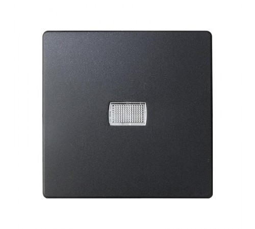 Simon 82 Клавиша для выключателя одноклавишного с подсветкой под пиктограммы, S82, S82N, S82 Detail, графит  8200013-038  Simon