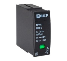Сменный модуль к ОПВ-C In-20кА 440В с сигнализацией  opv-c-module EKF