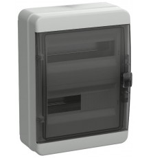 Корпус пластиковый навесной на 24 модулей КМПн-24 IP65 черная прозрачная дверь TEKFOR  TF5-KP72-N-24-65-K03-K02 TEKFOR  IEK