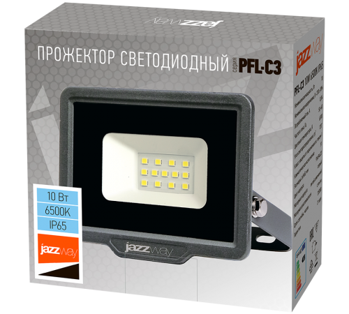 Прожектор светодиодный PFL- C3 10w (compact) 6500K IP65  .5023529A  Jazzway