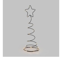 Металлическая 3D-фигура Елочка 45см, цвет свечения теплый белый, питание 3хАА (не в комплекте)  513-029  NEON-NIGHT
