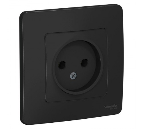 Blanca Антрацит С/У Розетка без заземления без шторок 16А, 250В  BLNRS000016  SE