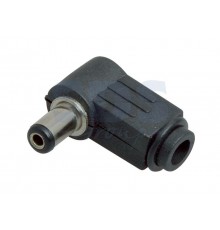 Разъем питания штекер 2.1х5.5x10 мм угловой  14-0312  REXANT