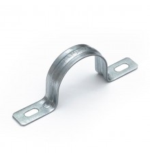 Скоба металлическая двухлапковая усиленная противопожарная СМДУ d31-32 мм (50 шт/уп) Промрукав  PR13.02416  Промрукав