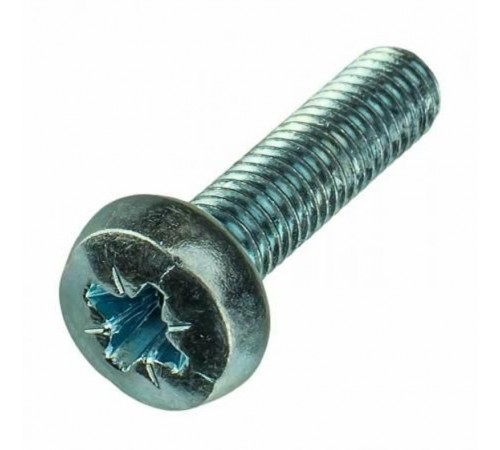 Винт 8х80 с полусферической головкой и крестообразным шлицем DIN 7985 TDZ  wp8x80-TDZ  EKF
