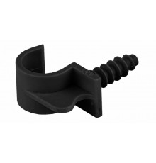 Крепеж-клипса универсальная для трубы 20мм (пластм.)черная  К01120УЧ  Рувинил