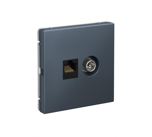 ArtGallery Грифель Розетка двойная TV + компьютерная RJ45, кат. 5Е  GAL000789  SE