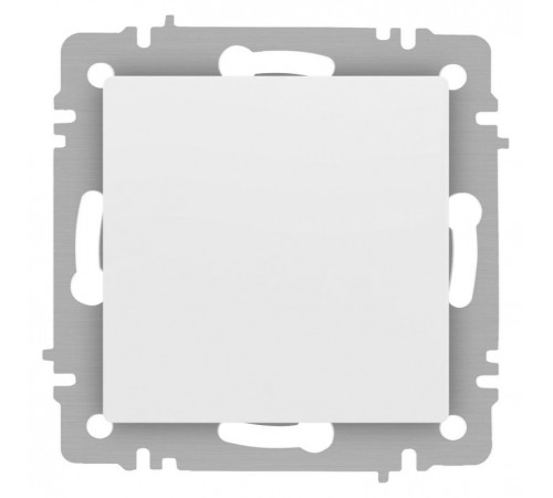 Выключатель Intro Accent 6-101-01М , 10А-250В, IP20, СУ, AL/CU, белый матовый  Б0063468  Intro