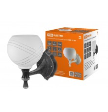 Светильник НББ 21-60-1322 УХЛ4 (черный под серебро, плафон полушар "параллели")  SQ0370-0204  TDM