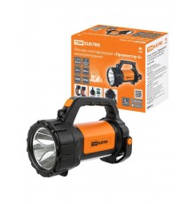 Фонарь светодиод. "Прожектор 6", 5 Вт LED+10 SMD+9 SMD, 400 лм, 3,7 В 2x18650 2,4 А*ч, USB  SQ0350-0059  TDM