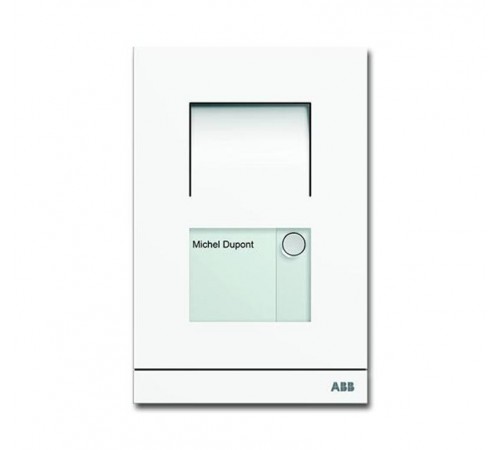 Станция вызывная, аудио, одноклавишная, цвет белый матовый  8300-0-0086   2CKA008300A0086  ABB