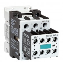 Комплект КМЭ 25А 400В АС с дополнительными контактами 2НО+2НЗ EKF AVERES  ctr-s-25-00-400-av-22  EKF