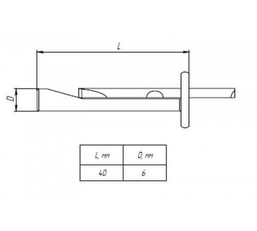 Анкер-клин М6х40мм  aklm6x40  EKF