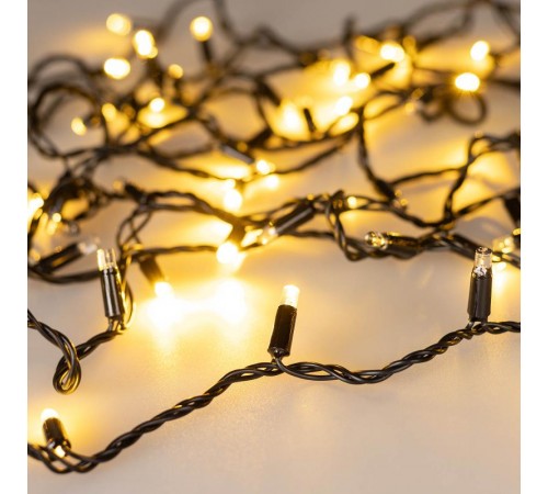 Светодиодная гирлянда ARD-STRING-CLASSIC-1000-BLACK-100LED-PULSE Warm (230V, 7W) (Ardecoled, IP65)  031649  Arlight