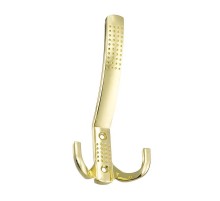Крючок с перф. , 3-х рожковый, золото (1 шт)  - пакет   129904  Tech-KREP