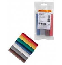 Набор трубок термоусаживаемых, клеевых ТТкНГ(3:1) "Полицвет 12,7/4,3 "  SQ0548-2208  TDM