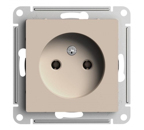 AtlasDesign Песочный Розетка без заземления без шторок, 16А, механизм  ATN001241  SE