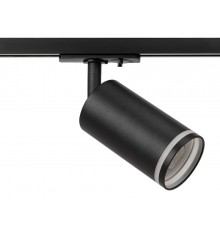 Светильник трековый TR52 - GU10 BK однофазный под лампу GU10 матовый черный  Б0054166  ЭРА