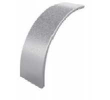 Крышка угла внешнего плавного 90 град. к лотку 100, толщ. 0,7 мм, Сендзимир цинк, 023510  КУВТП90-100-0,7-R200-СЦ   Ostec