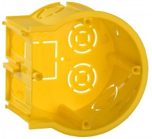 Коробка установочная СЗ d68x45мм для тв. стен (сборн, окон.) о/у IEK  UKT10-068-045-000-K1-N-UO  GENERICA