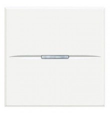 Axolute. Кнопка аксиальная одноклавишный 10А 250В. Винтовые клеммы. 2 модуля. Цвет Белый  HD4005M2N  Legrand