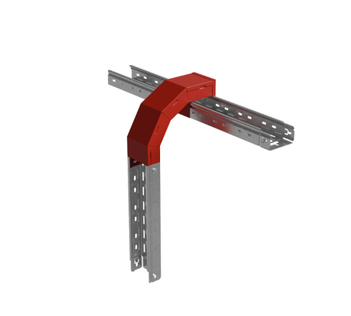 T-ответвитель крышка верт. вниз 50х300х100 мм "ПЛЮС"  OKTDplus50-300-100  КМ-профиль