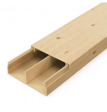 Кабель-канал сосна 2-й замок 30х10 мм перегородкой (110 м/уп)  PR03.0245  Промрукав