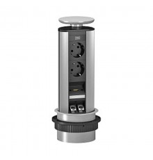 Настольный бокс вертикальный DBV (2 розетки 220В, 1 HDMI, 2 RJ45 категория 6 экранированные)  6116888  OBO Bettermann