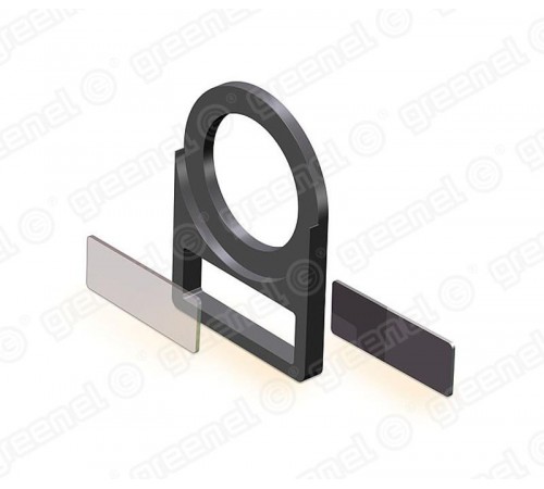 Держатель маркировки для светосигнальной арматуры. отверстие D22мм. маркировка 12х25мм (100/1000шт)  GE60040  Greenel