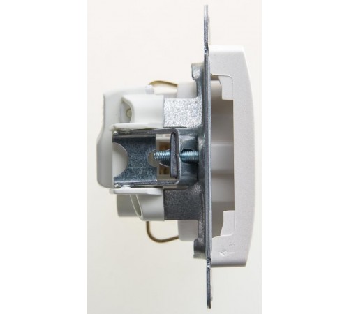 Glossa Перламутр Розетка с заземлением со шторками, 16А  GSL000645  SE