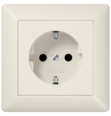 Штепсельная розетка SCHUKO 16A 250V~ с защитой от детей; слоновая кость AS1520KI Jung