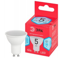 Лампа светодиодная RED LINE LED MR16-5W-840-GU10 R GU10 5 Вт софит нейтральный белый свет  Б0050689  ЭРА