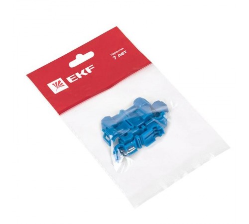 Ответвитель прокалывающий  ОВ-Т 2 1.5-2.5 мм2 синий (5 шт) EKF PROxima   plc-ovt-1.5-2.5r  EKF