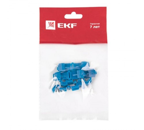 Ответвитель прокалывающий  ОВ-Т 2 1.5-2.5 мм2 синий (5 шт) EKF PROxima   plc-ovt-1.5-2.5r  EKF