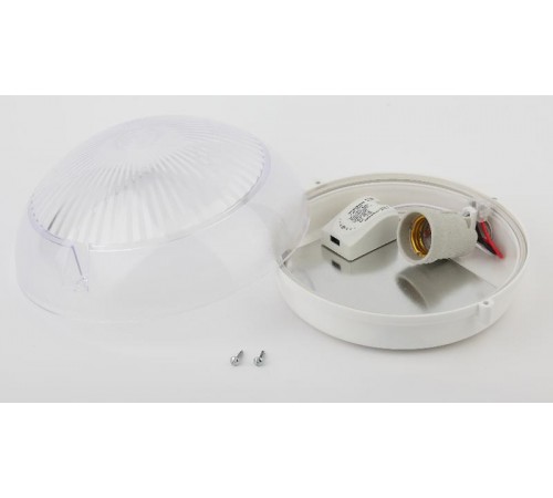 Светильник пылевлагозащищенный под лампу для ЖКХ НБП 06-60-101 ЖКХ светильник с фото-шумовым датч "Сириус" 60Вт, Е27, 220В, IP54, У3  Б0048411  ЭРА