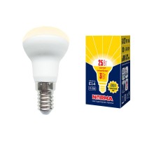 Лампа светодиодная LED-R39-3W/3000K/E14/FR/NR LED. "Рефлектор", матовая. Серия Norma. 3000K  UL-00005625  Volpe