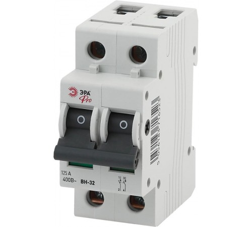 Выключатель нагрузки модульный (мини-рубильник) ВН-32 2P 125A NO-902-165 ЭРА Pro  Б0036875  ЭРА