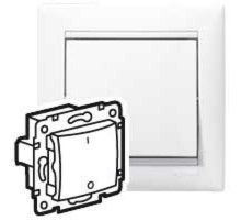 Переключатель одноклавишный трёхполюсный - Legrand Valena - 10А 400В для люминесцентных ламп безвинтовые зажимы - белый  774403  Legrand