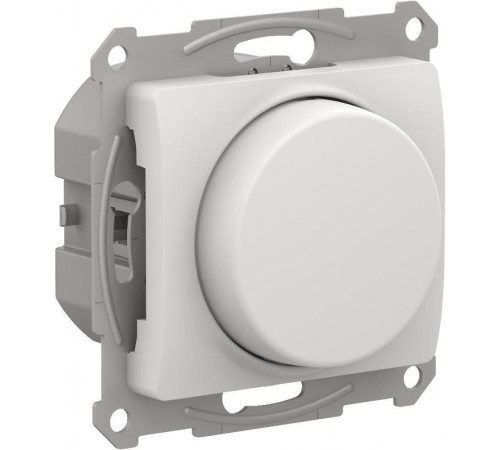 Glossa Белый Светорегулятор (диммер) повор-нажим LED RC 400Вт механизм  GSL000123  SE