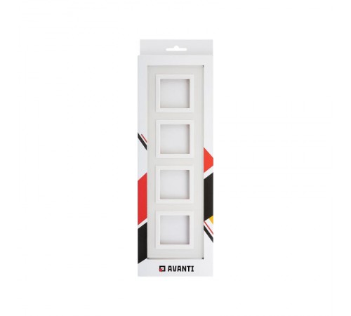 Рамка из натурального стекла, "Avanti", белая, 8 модулей  4400828  DKC